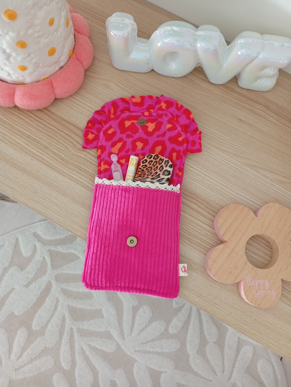 Mini Urgence Fuchsia | Léopard Rose