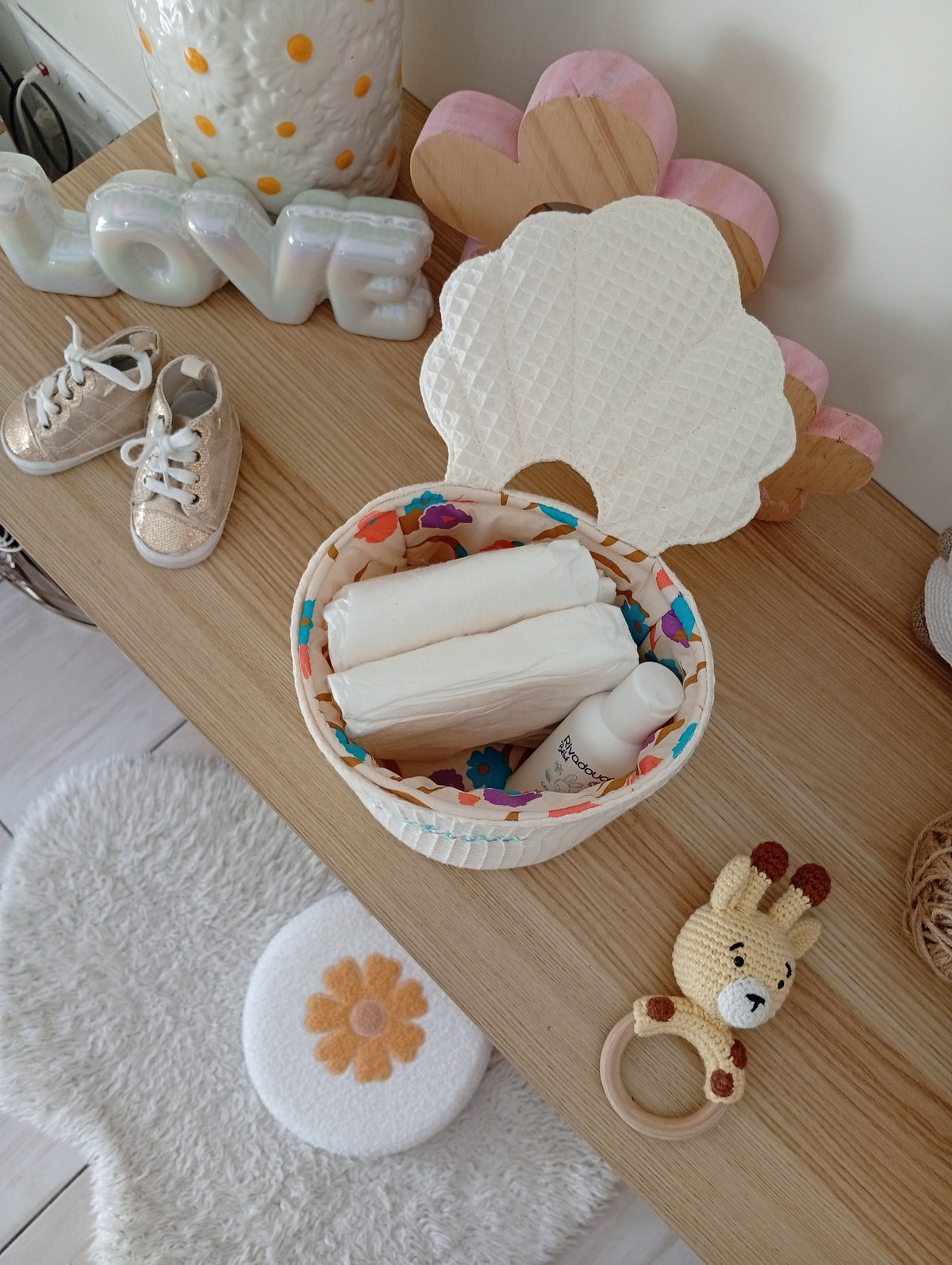 Panier Coquillage | Multi Fleurs