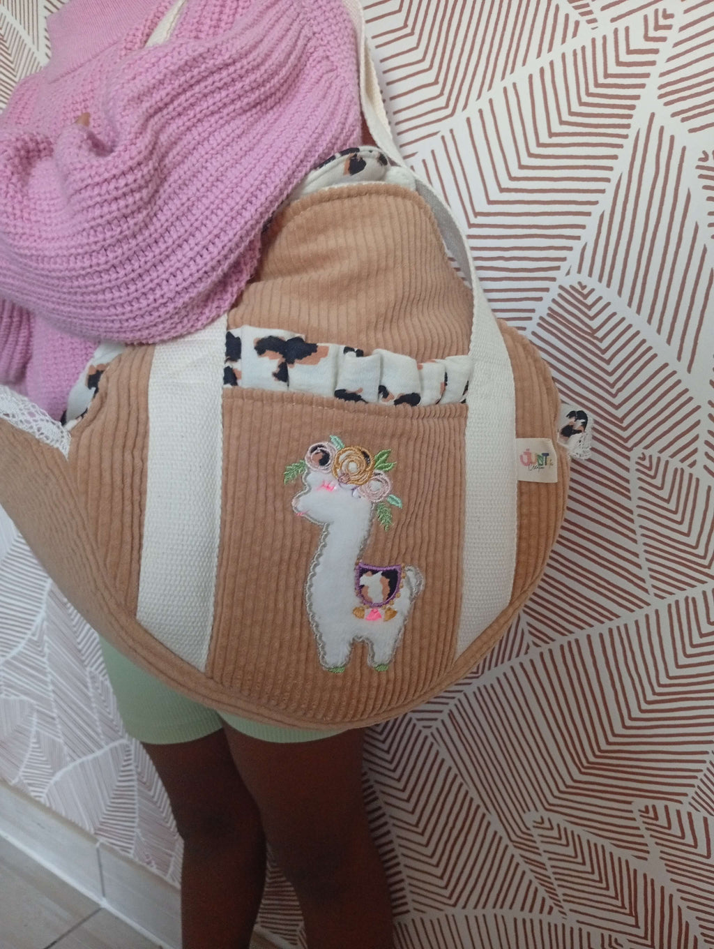 Mini Cabas Camel | Léopard