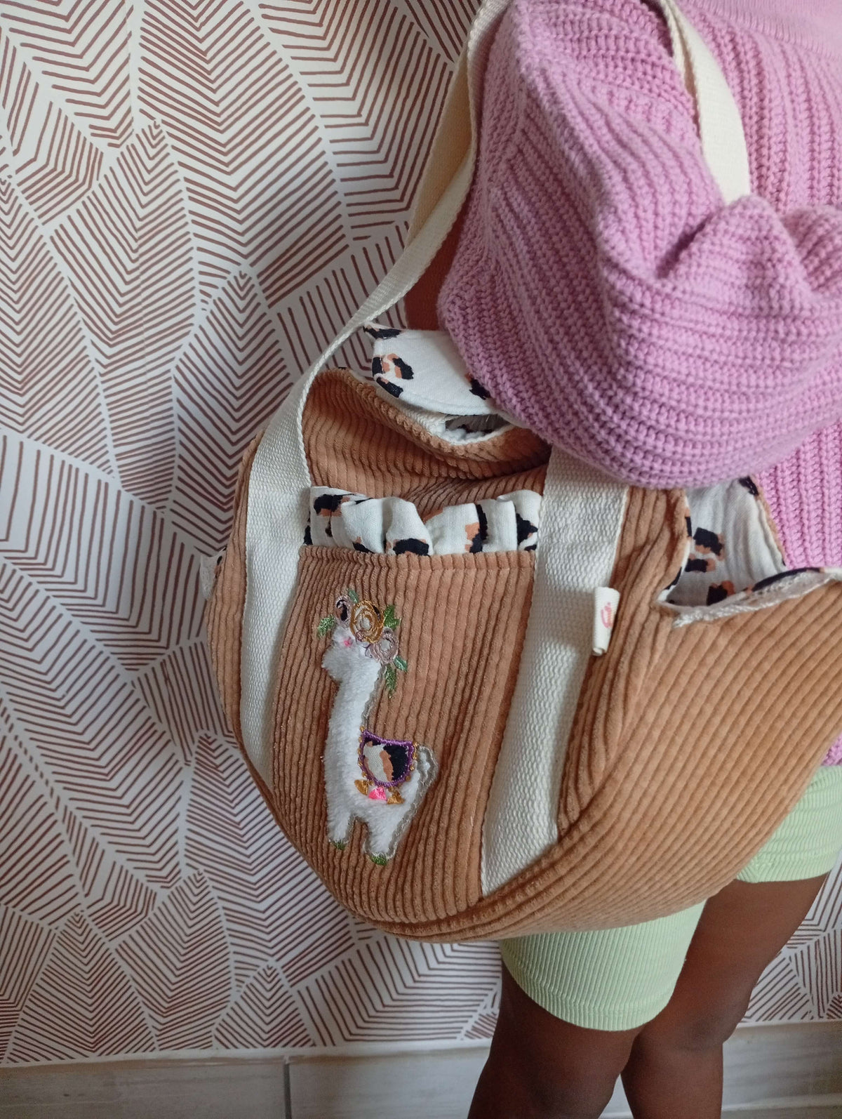 Matchy de Cabas Camel | Léopard