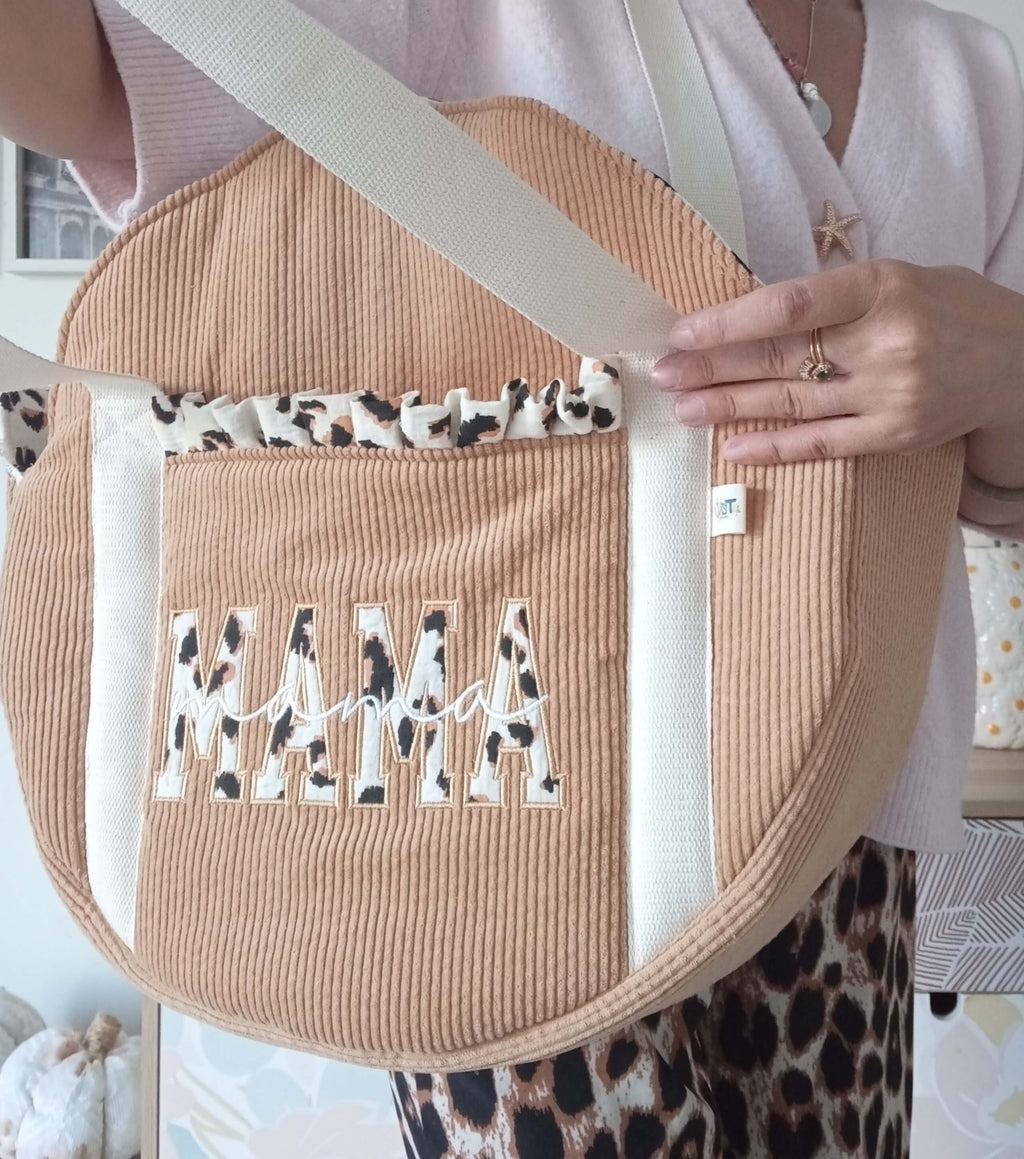 Mama Cabas Camel | Léopard