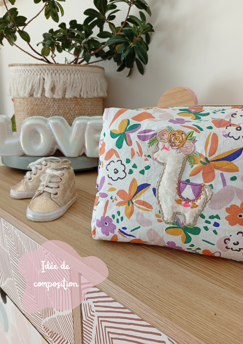 Trousse Coquillage | Lama Personnalisable