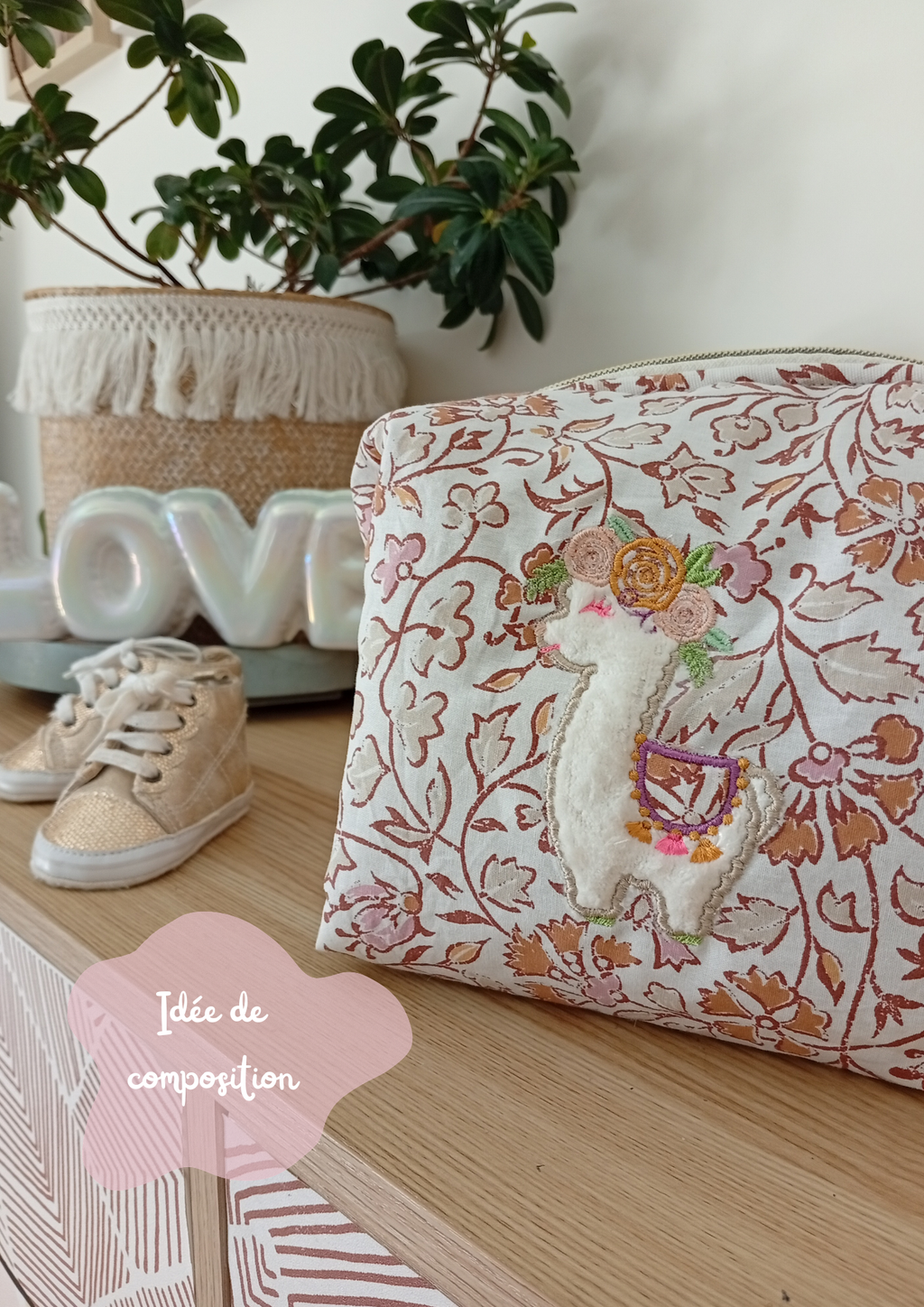 Trousse Coquillage | Lama Personnalisable