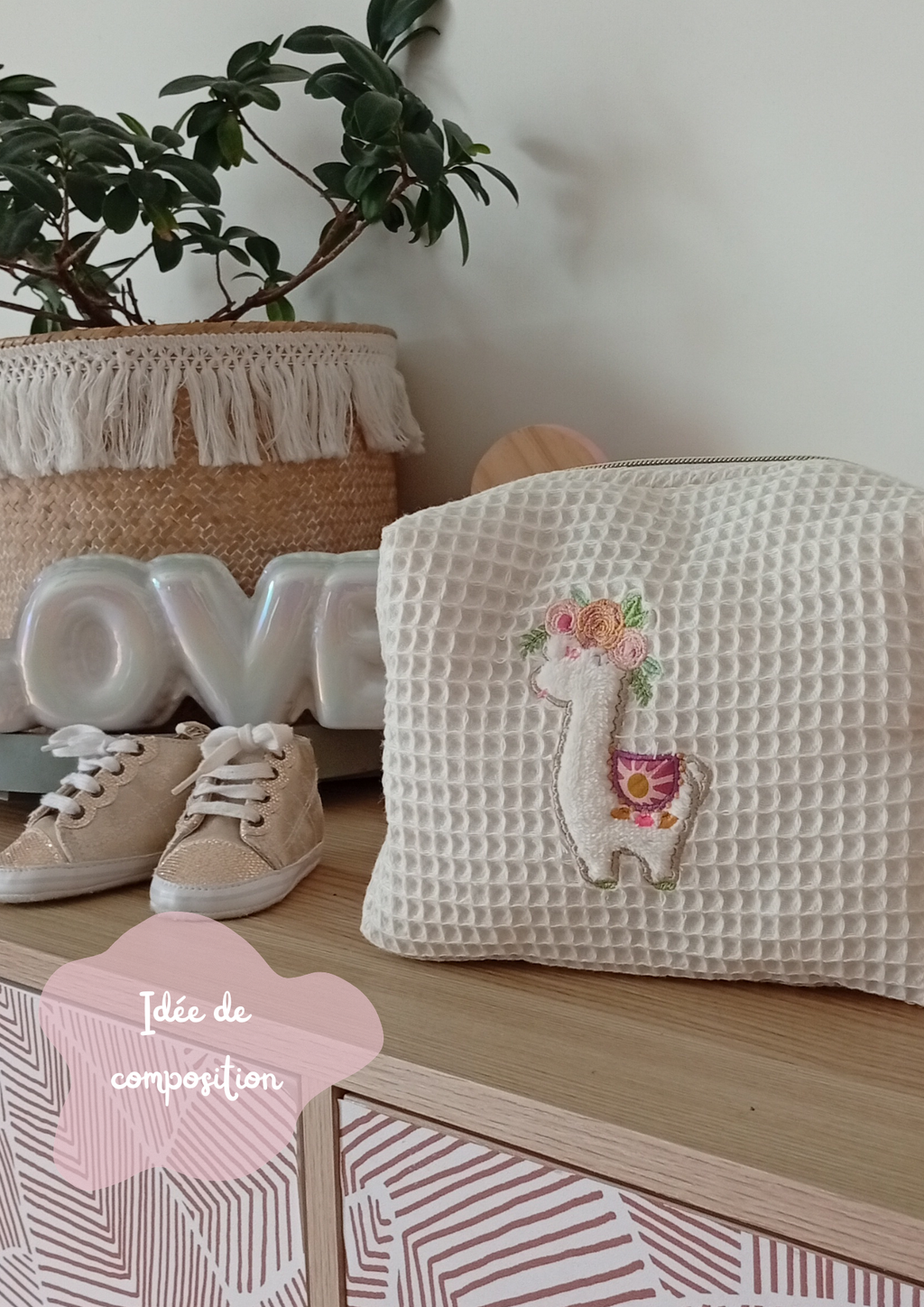 Trousse Coquillage | Lama Personnalisable