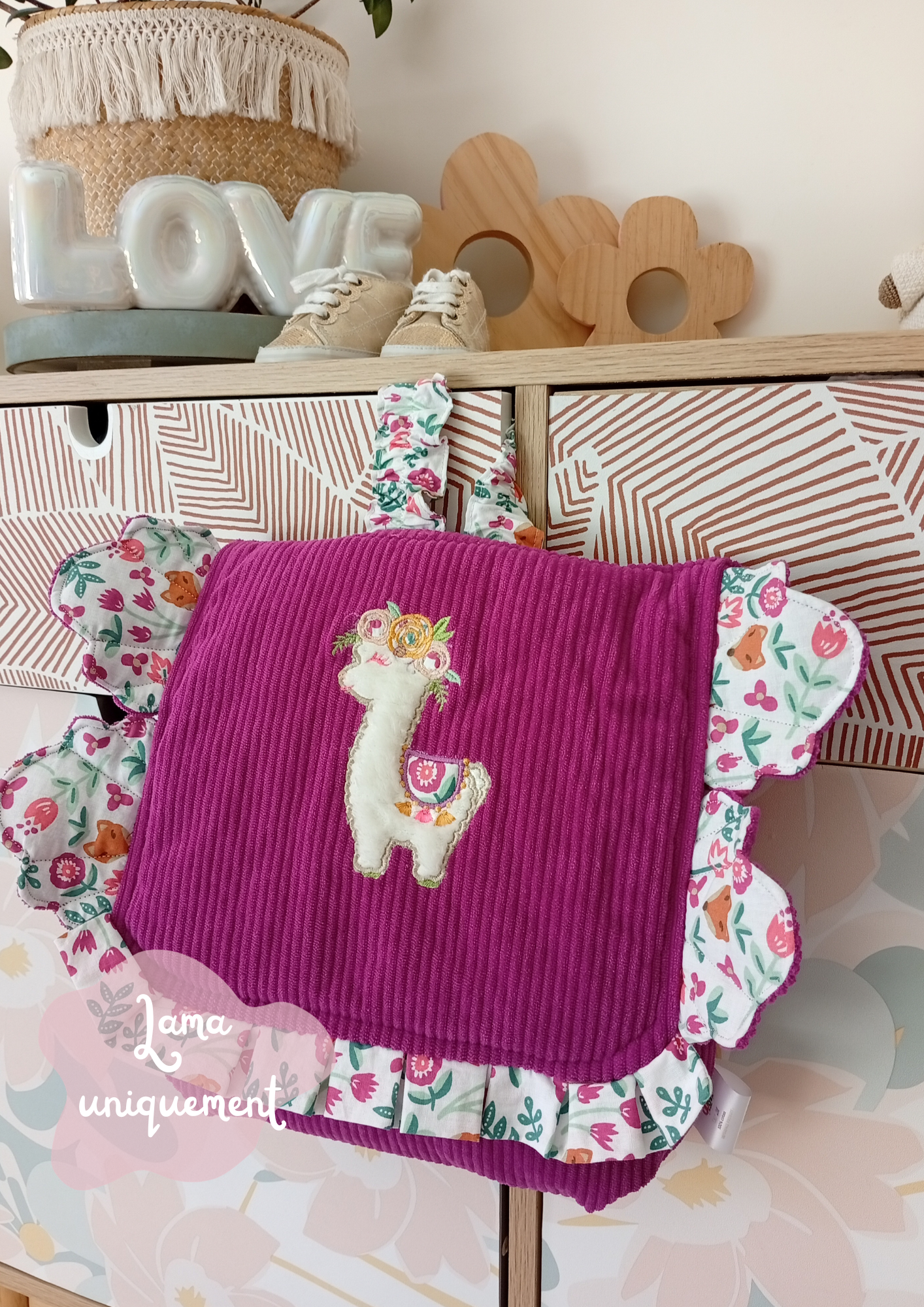 Le 1er sac de demoiselle Lama - Personnalisable