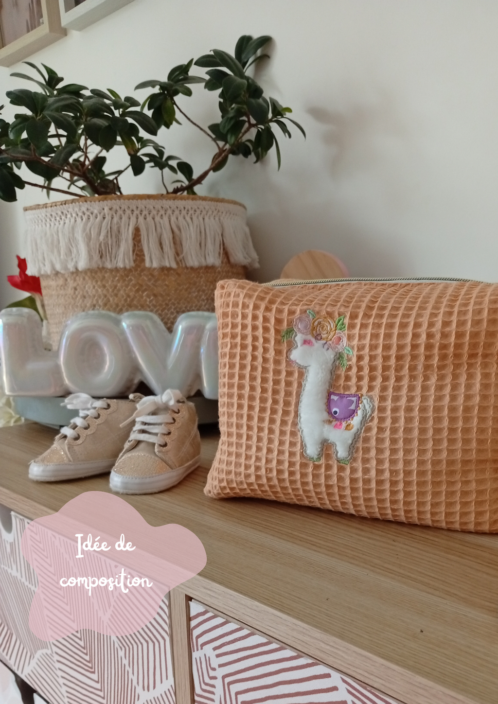 Trousse Coquillage | Lama Personnalisable
