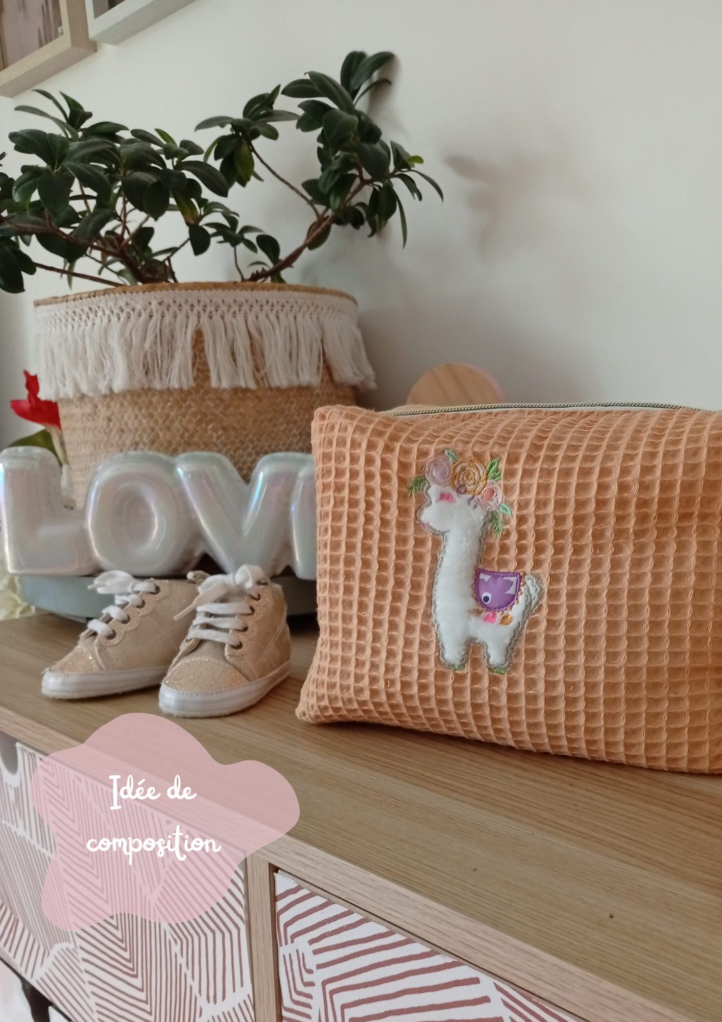 Trousse Coquillage | Lama Personnalisable