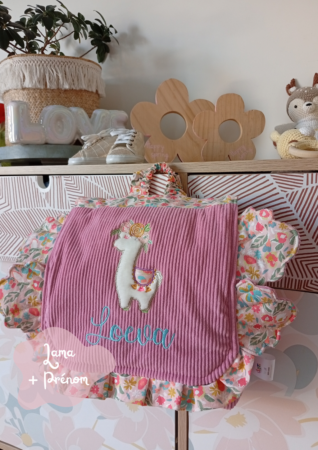 Le 1er sac de demoiselle Lama - Personnalisable