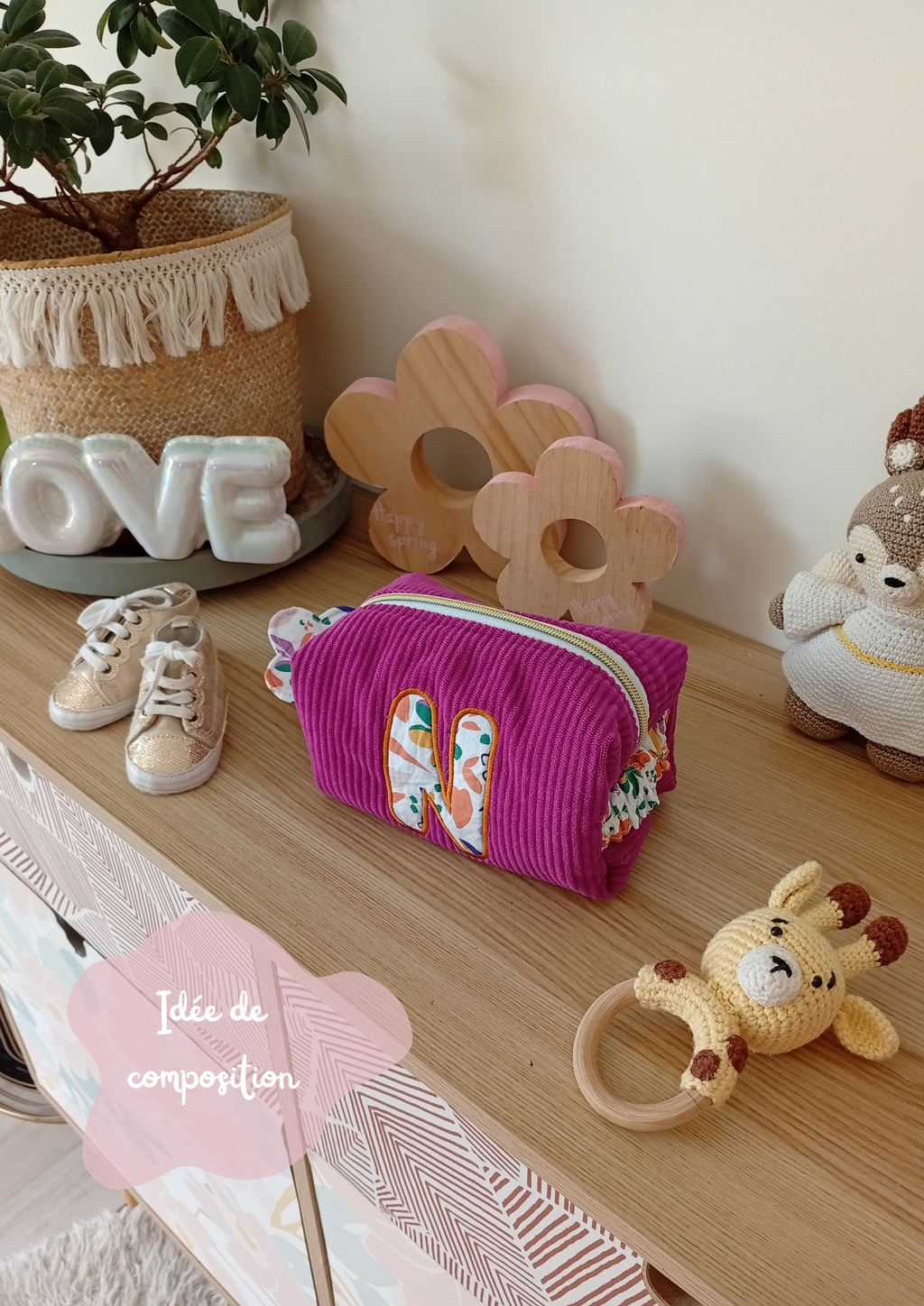 Mini trousse Coquillage | Lettre