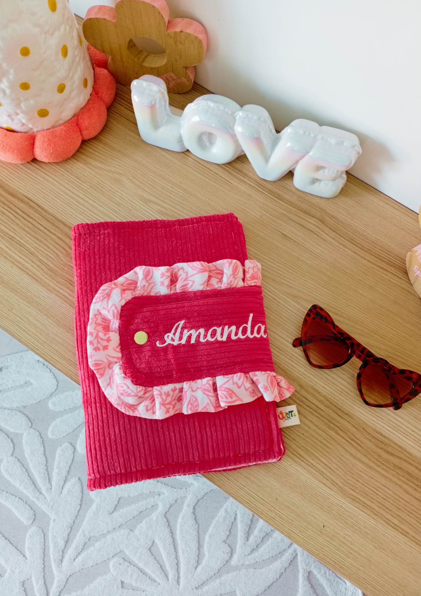 Organise ta journée Personnalisable Fuchsia | Fleurs Rose