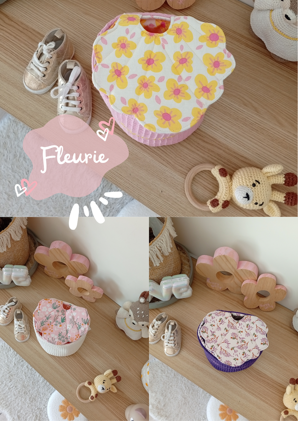 Panier Coquillage Fleurie