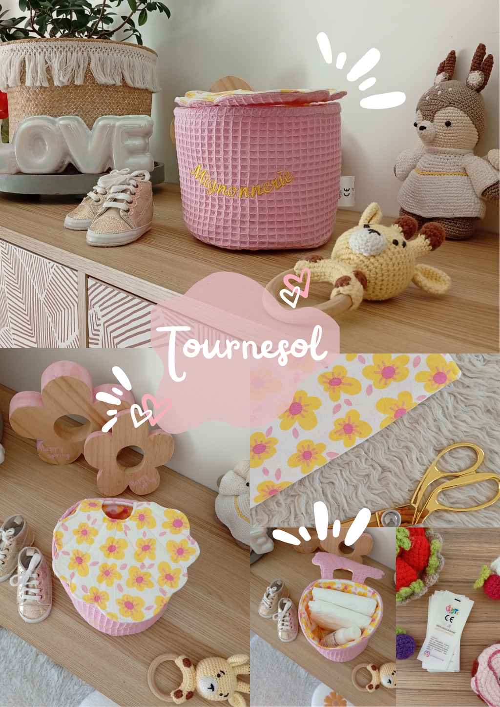 Panier Coquillage Fleurie
