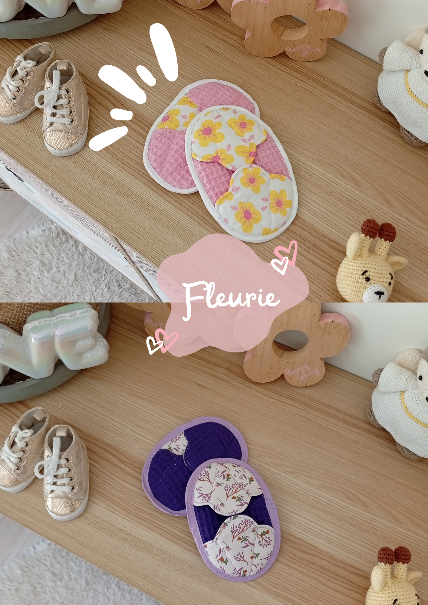 Gants Coquillage Fleurie