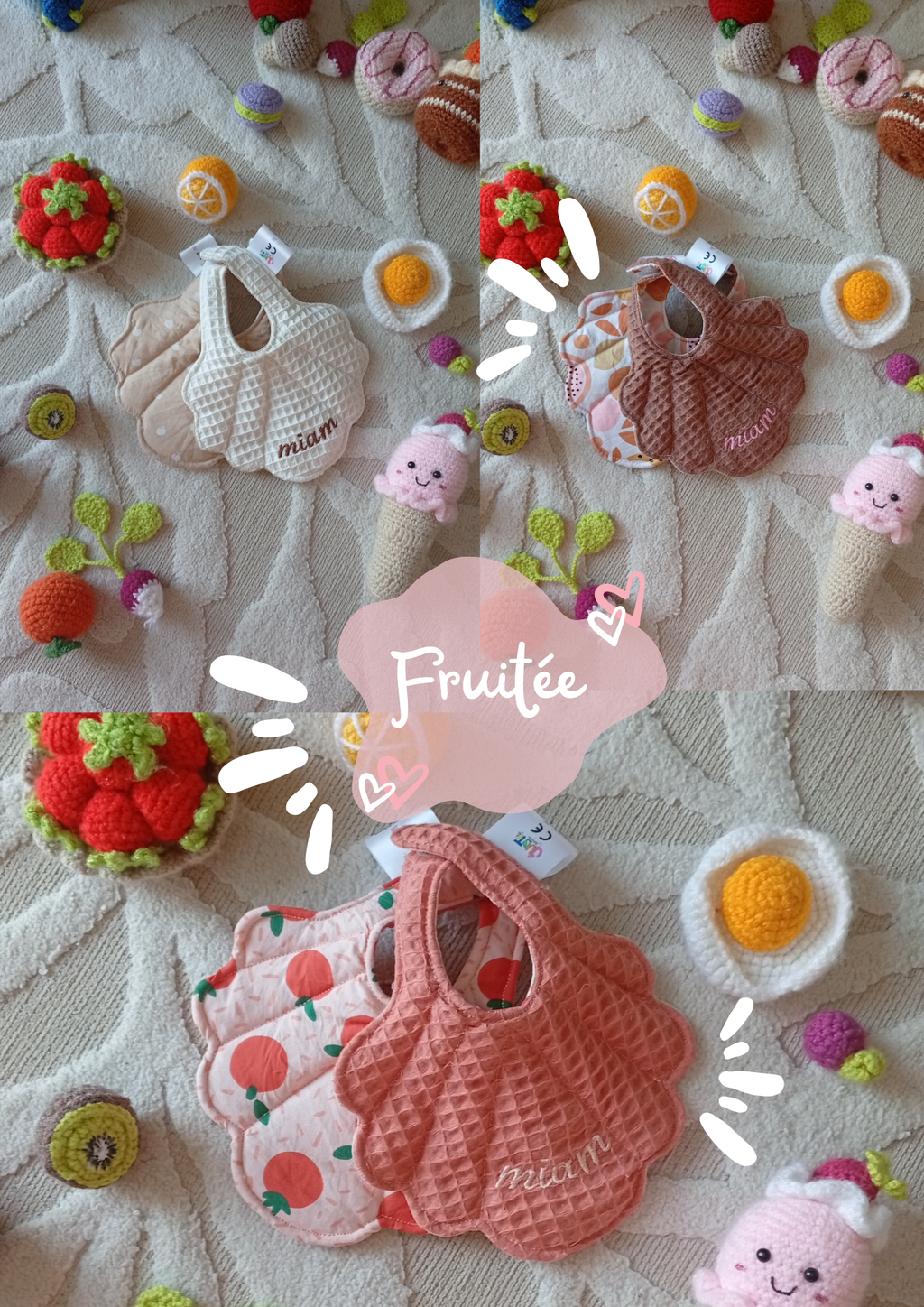 Bavoirs Coquillage Fruitée