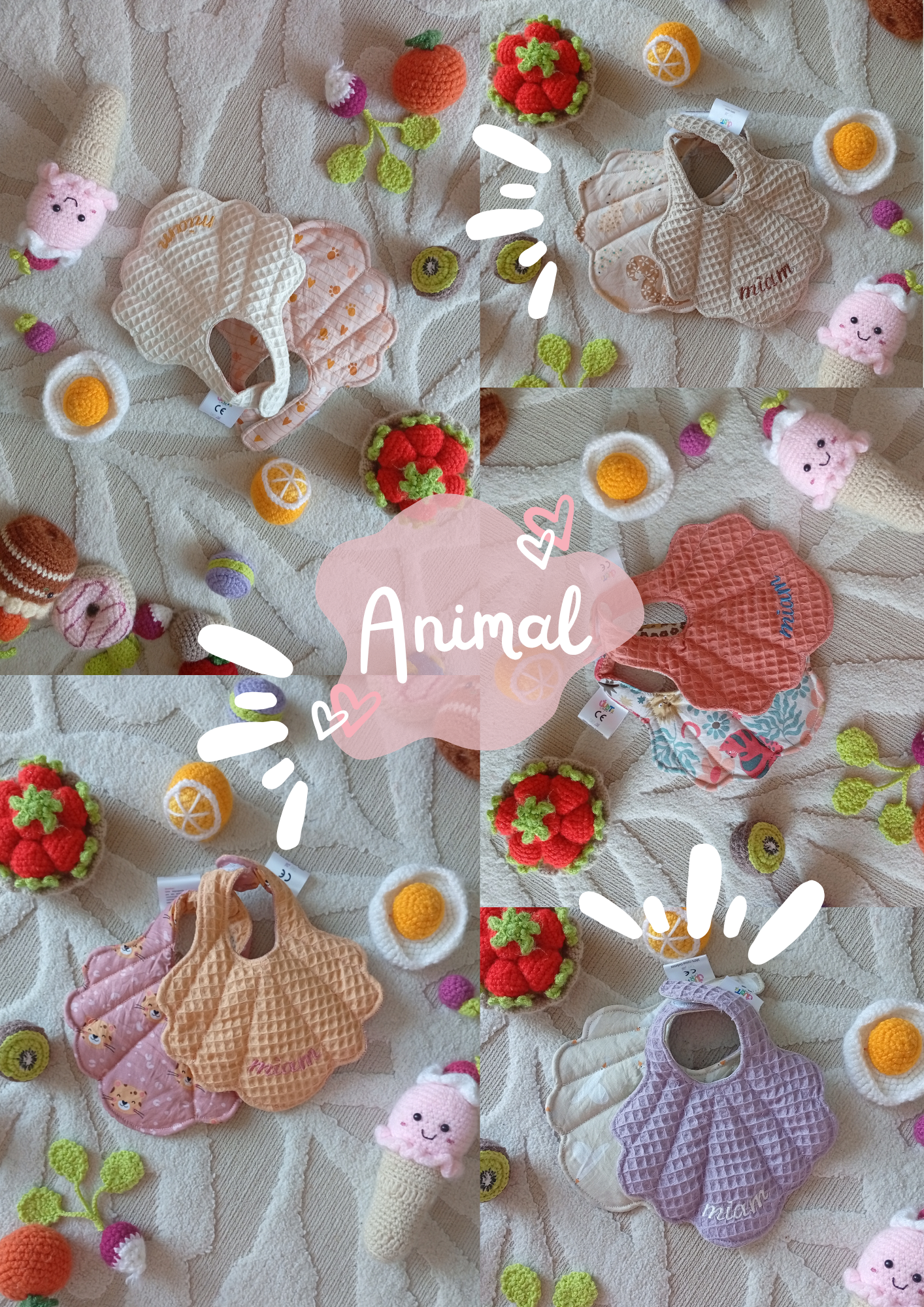Bavoirs Coquillage Animal