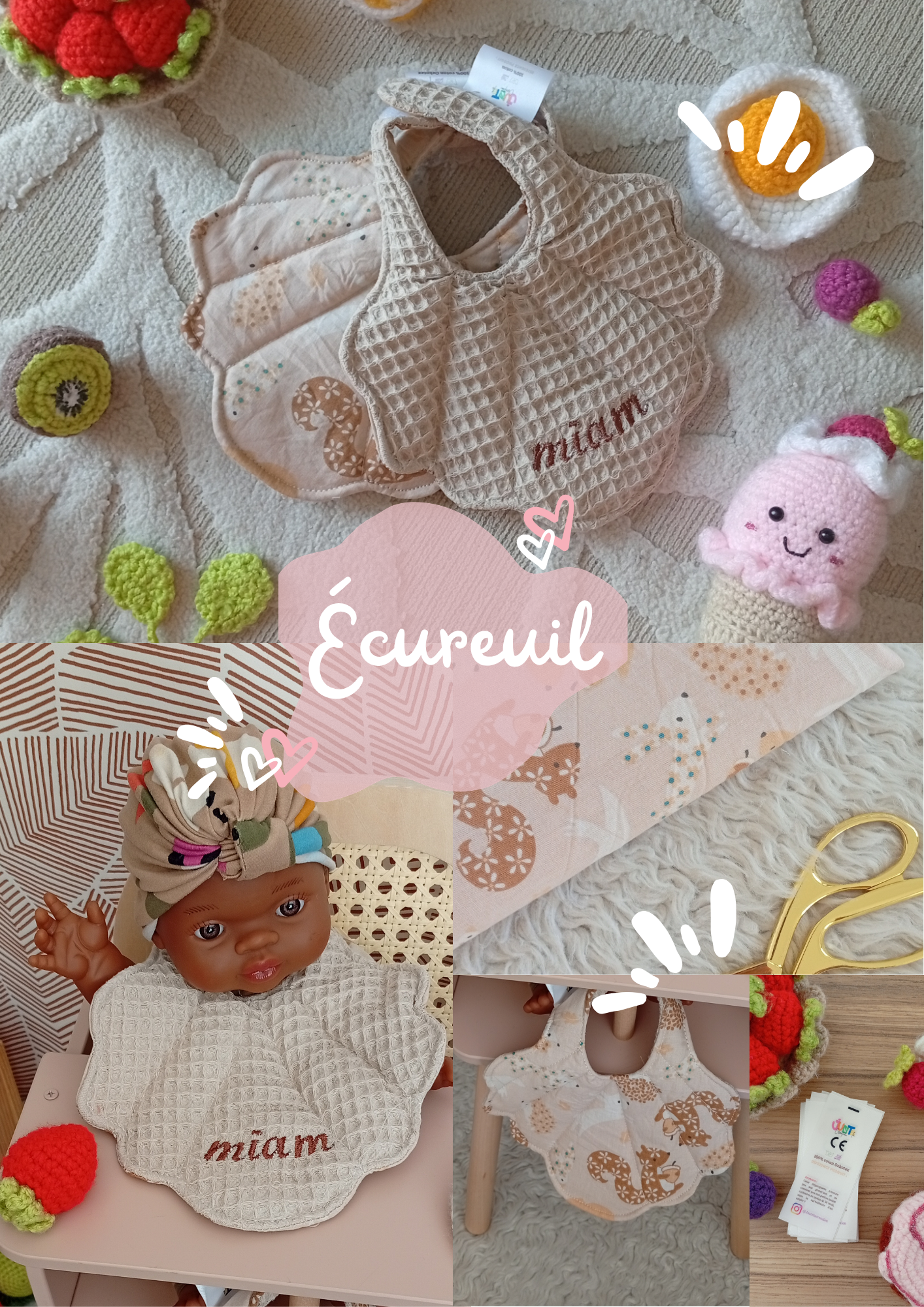 Bavoirs Coquillage Animal