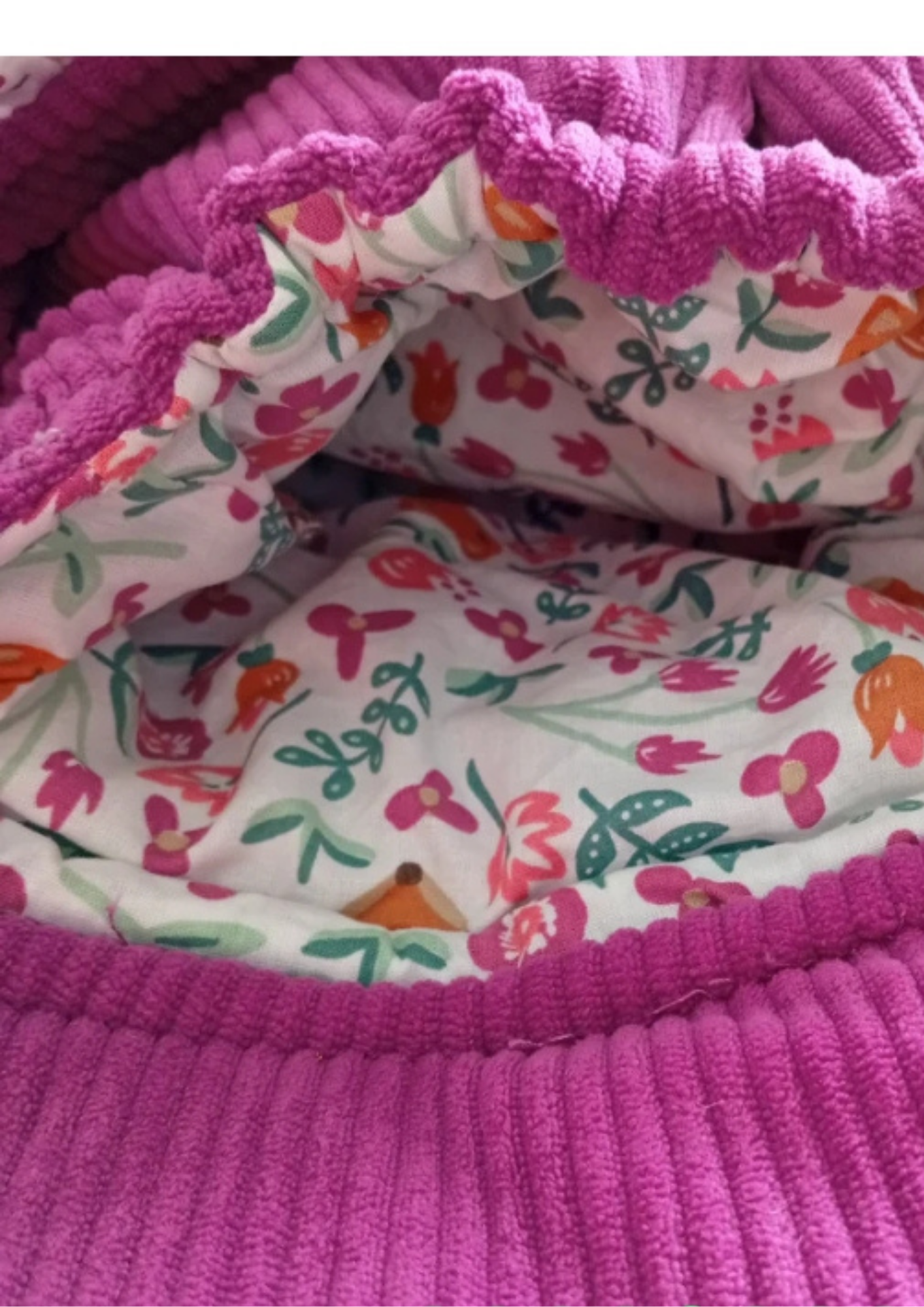 Broderie fixe Lama Cyclamen
