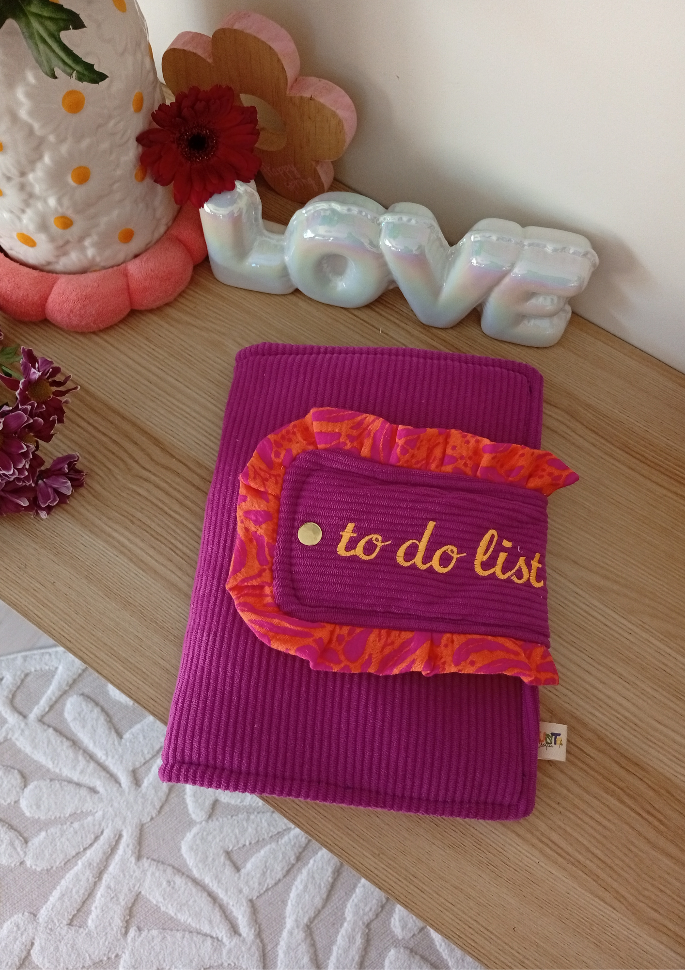 Organise ta journée en Broderie Fixe Cyclamen