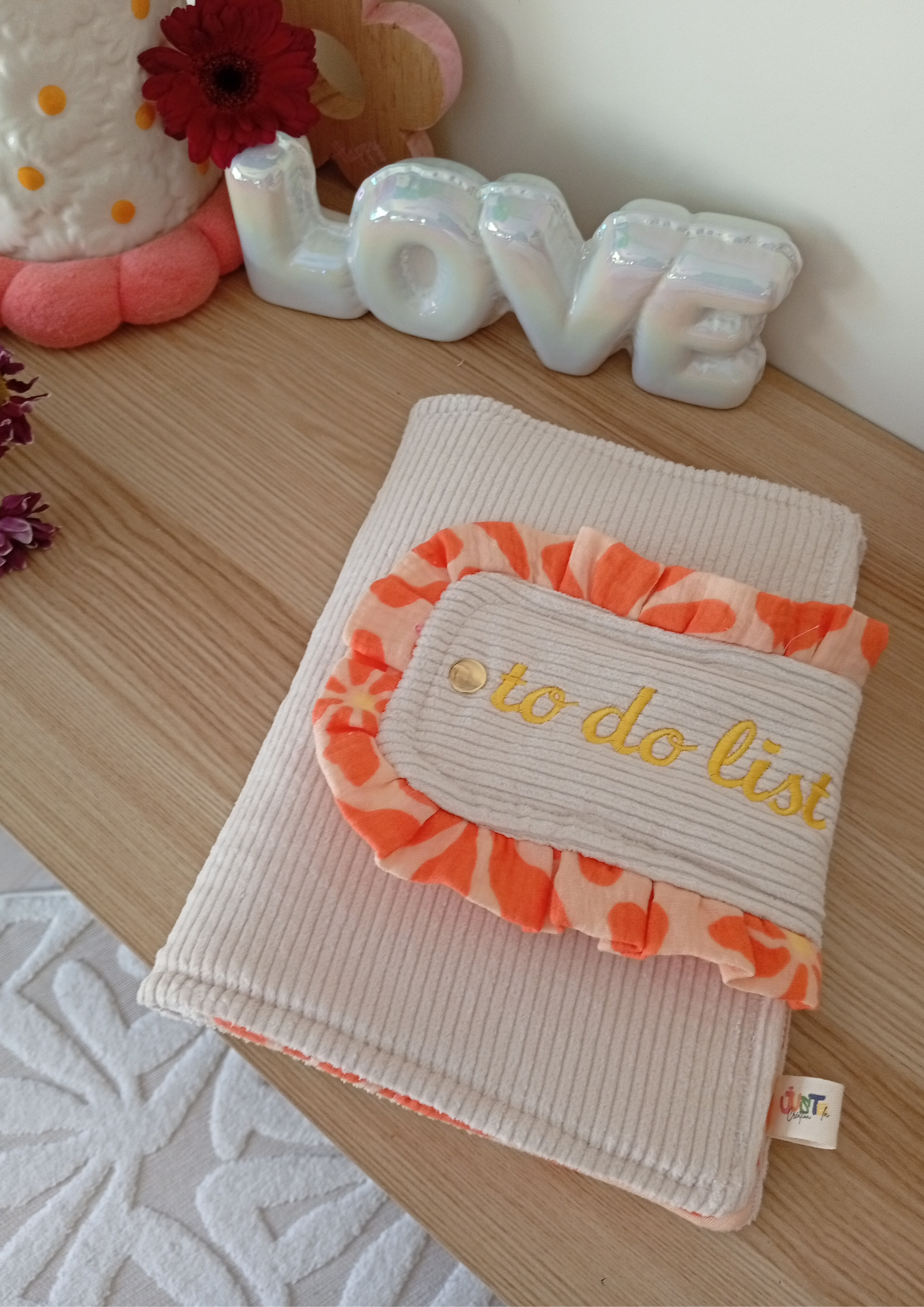 Organise ta journée en Broderie Fixe Beige