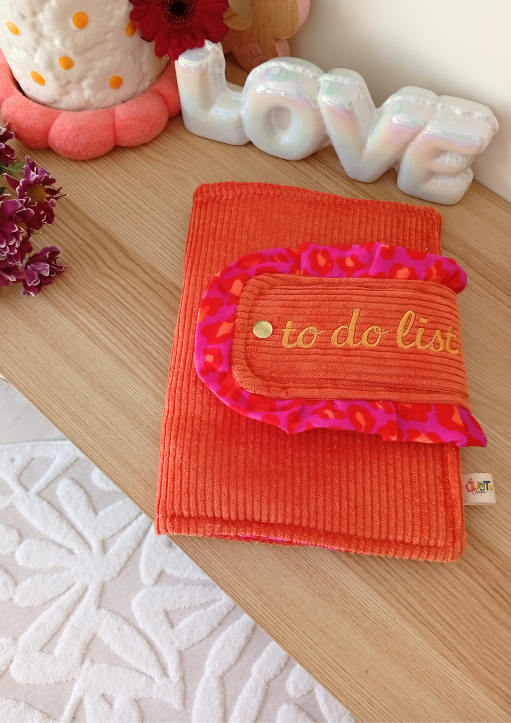 Organise ta journée en Broderie Fixe Orange