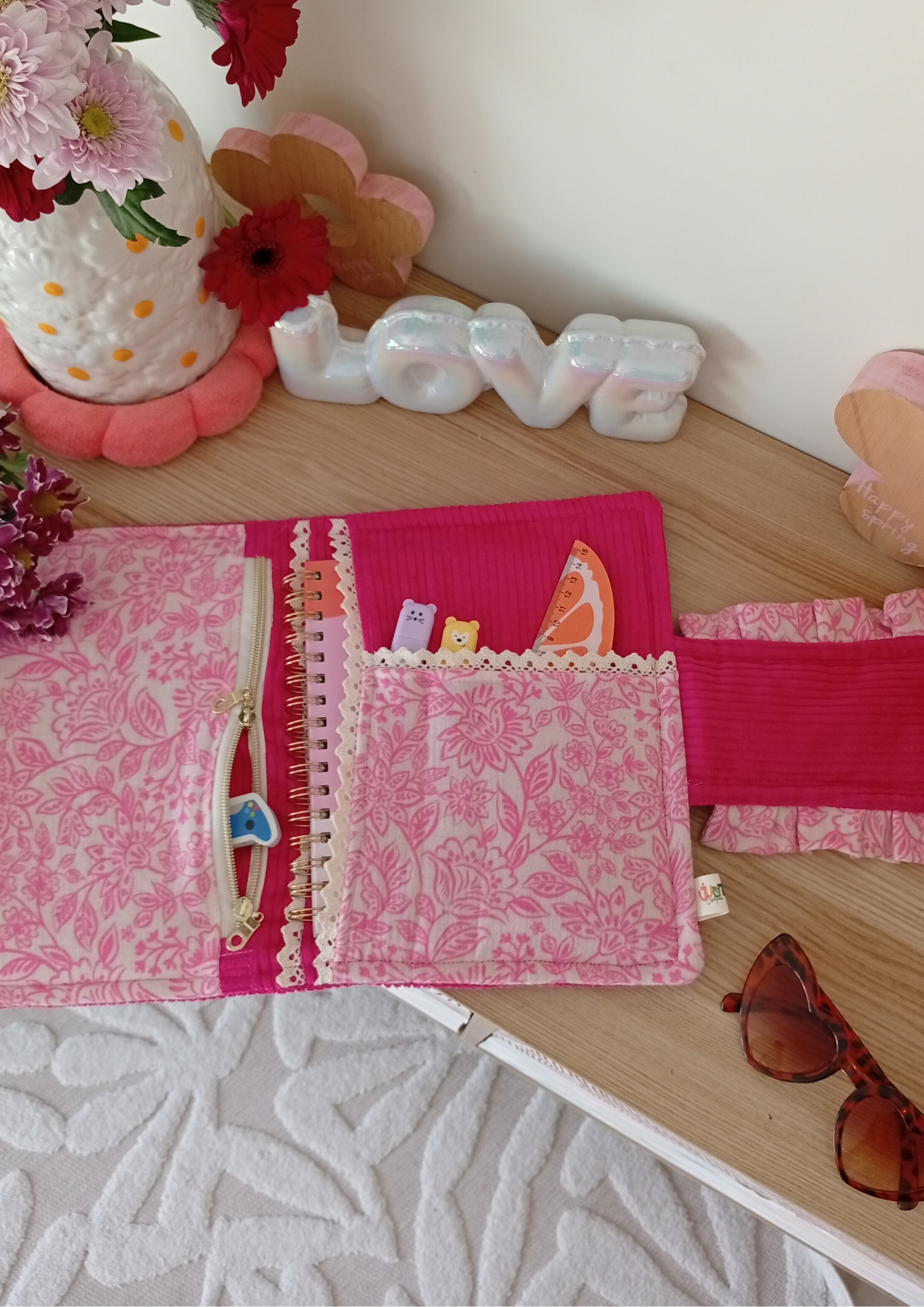 Organise ta journée en Broderie Fixe Fuchsia