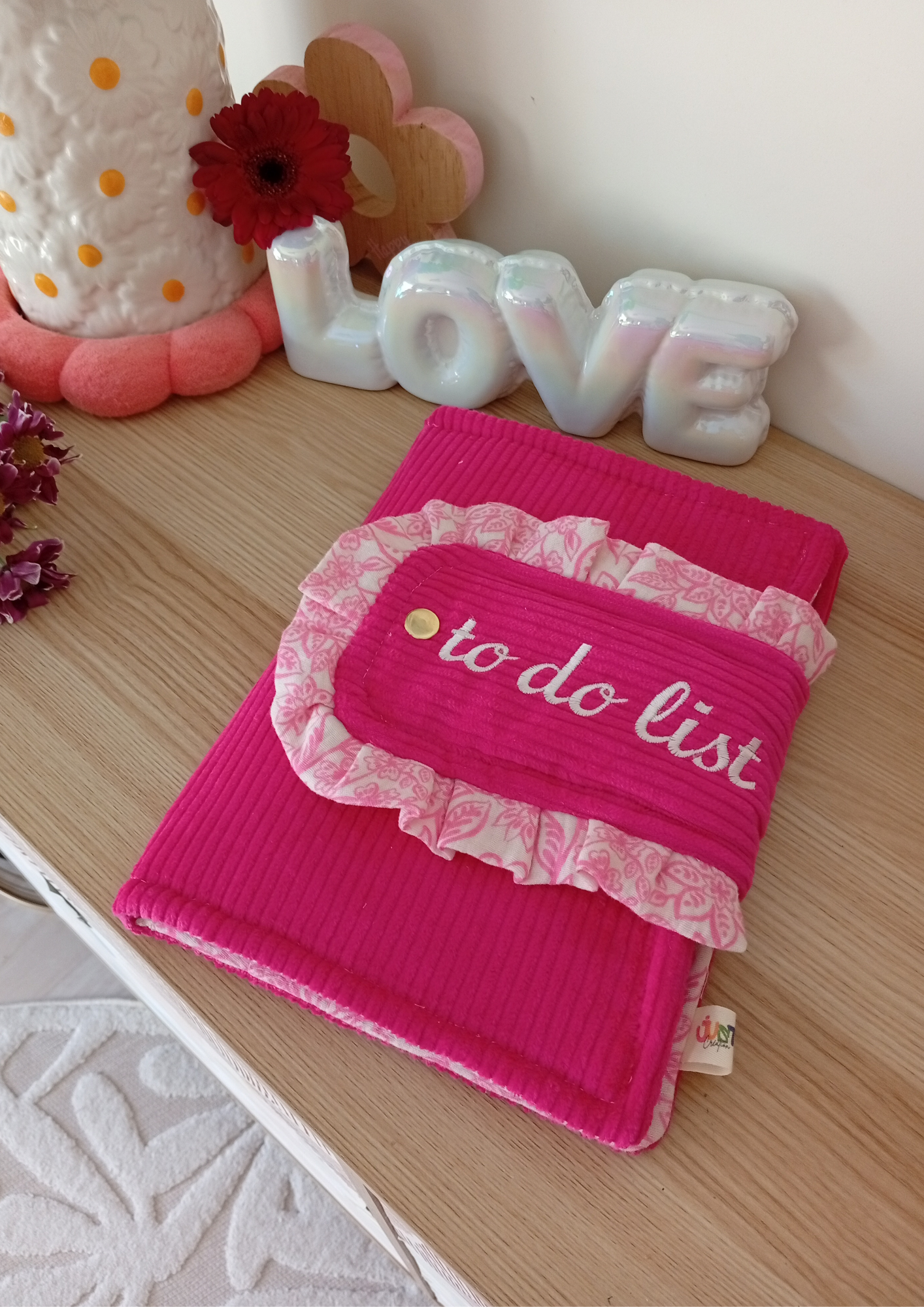 Organise ta journée en Broderie Fixe Fuchsia