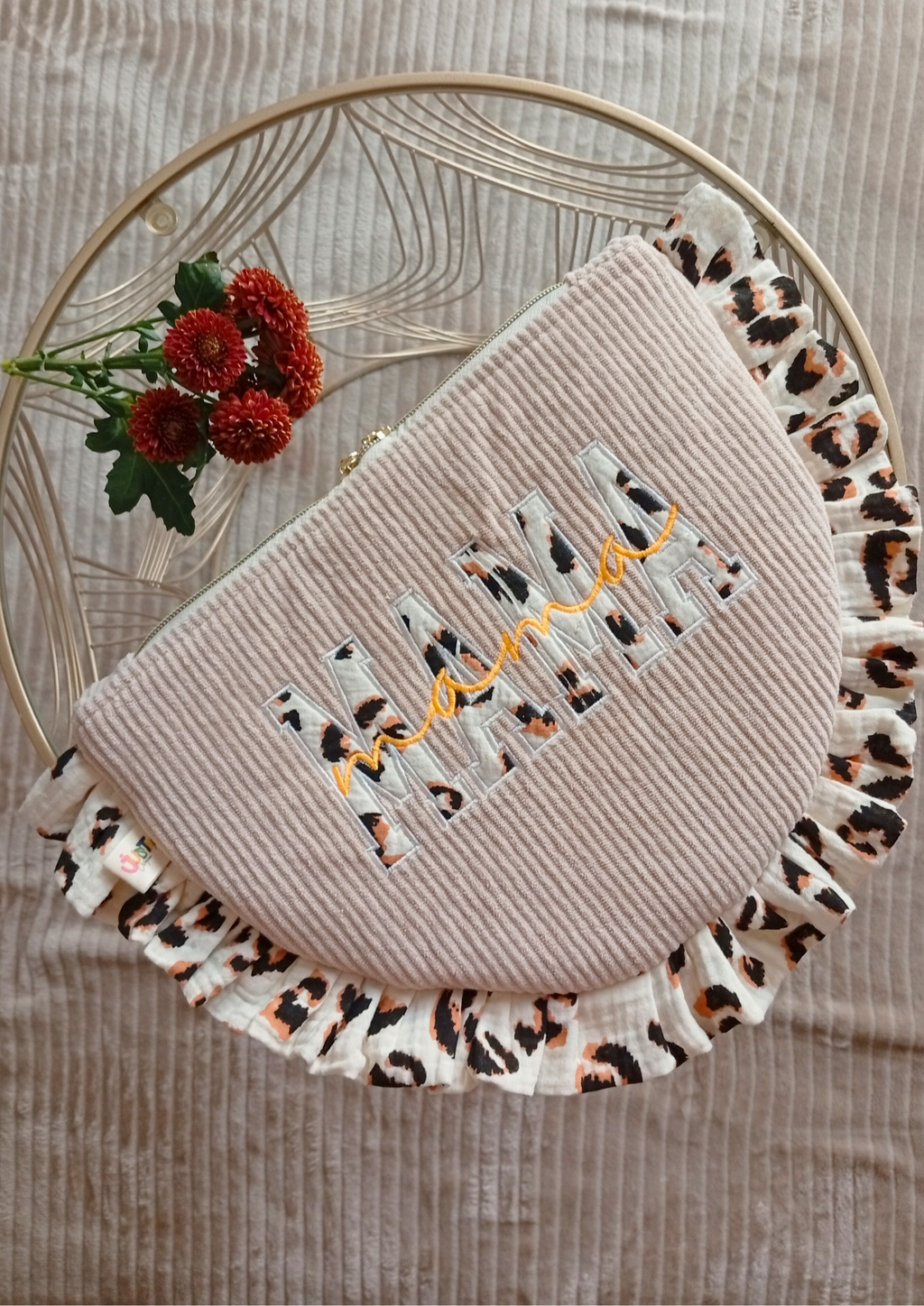 Mama Pochette Beige | Léopard