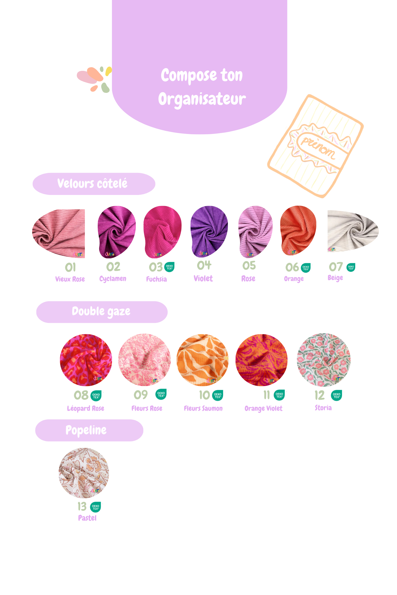 Organise ta journée Personnalisable
