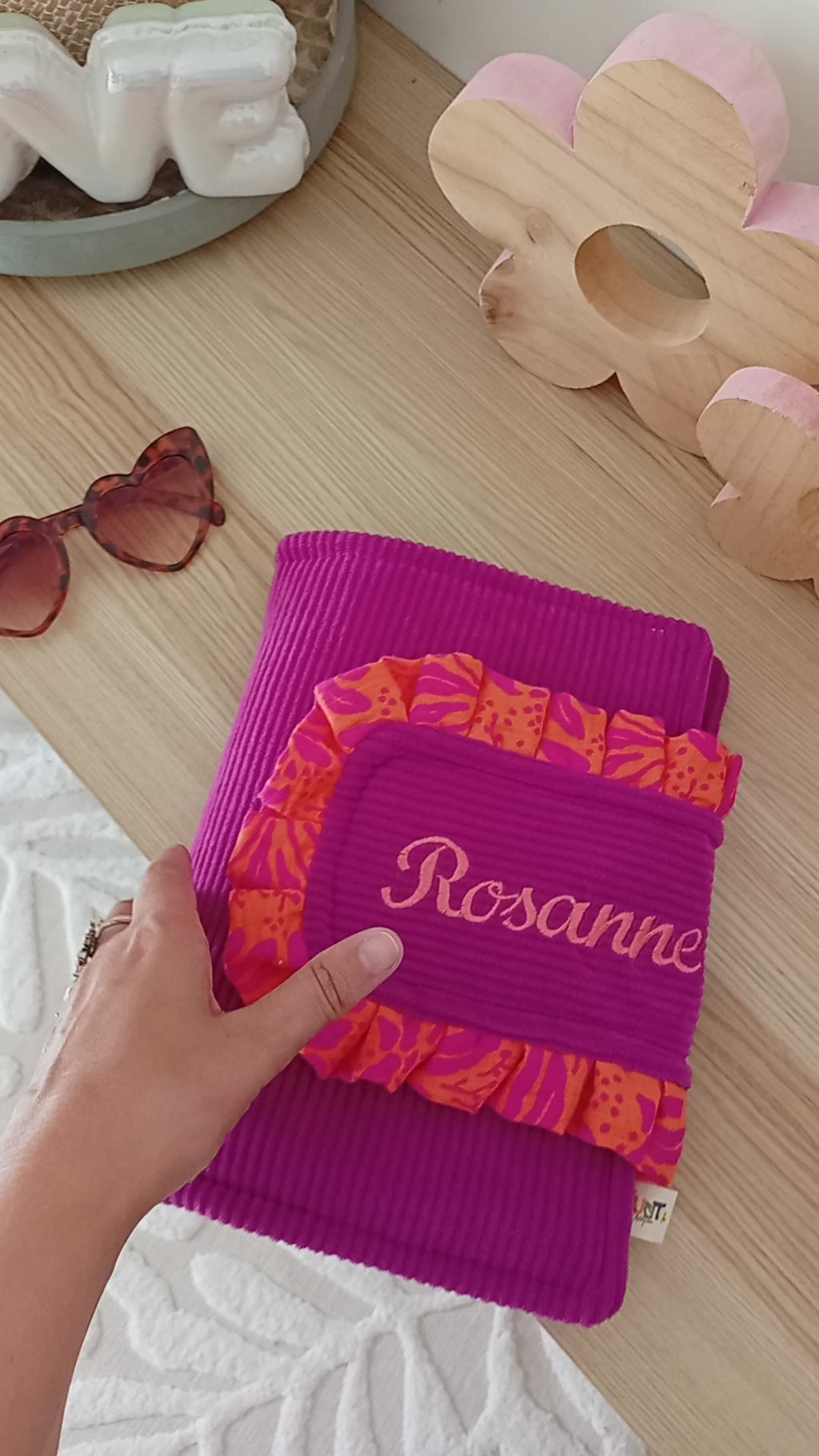 Organise ta journée | Personnalisable Cyclamen | Orange Violet